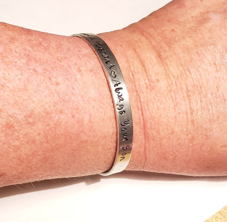 Wedding Gift from son, Mother Gift from Son, Mom of Boys, Mother Bracelet, Bangle Bracelet, Gift for Mom, Wedding Party Gift