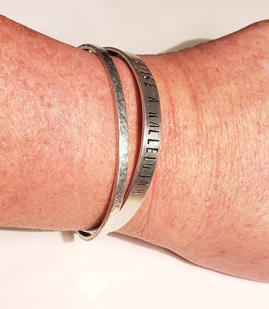 Raise A Hallelujah Cuff Bracelet, Cuff Bracelet, Mother's Day Gift, Religious Cuff, Anniversary Gift, Valentine's Gift