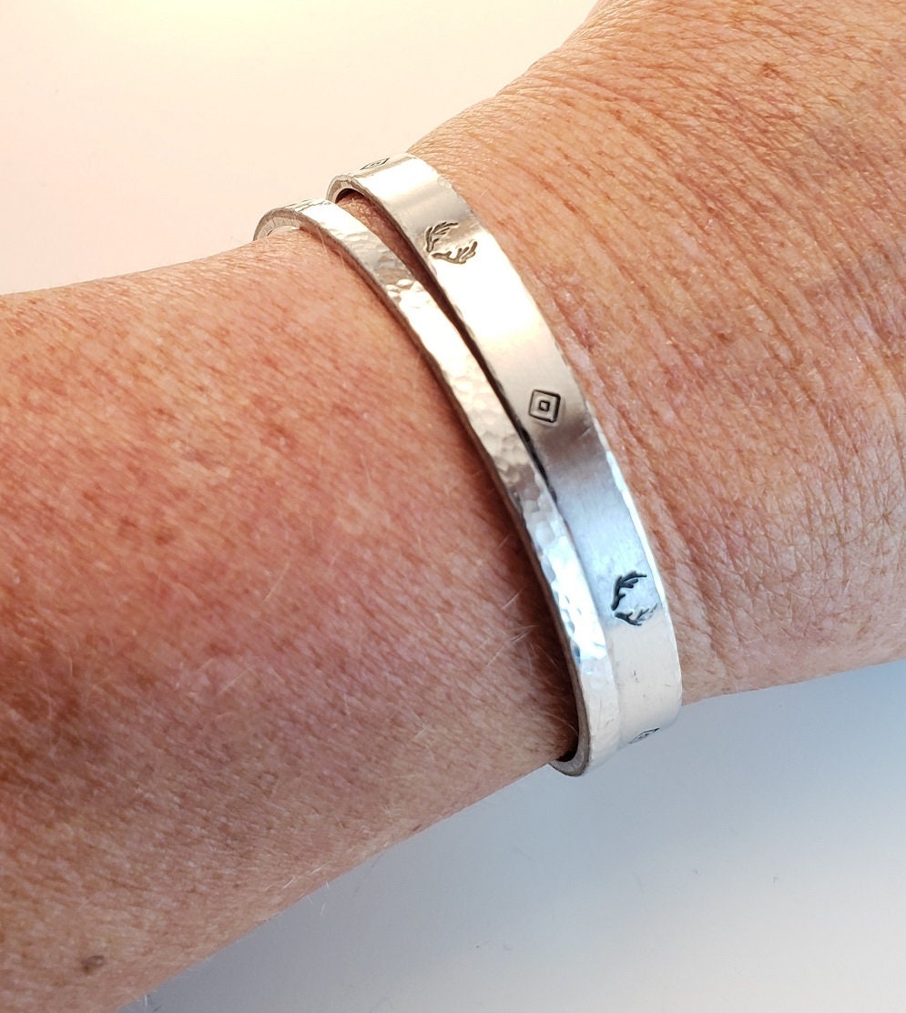 Antlers Jewelry, Southwestern hand stamped cuff bracelet, stamped cuff bracelet, southwestern bracelet, metal stamped bracelet