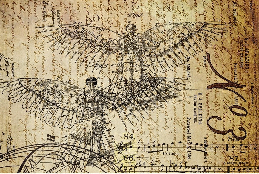 Dream Flight 1 | Roycycled Decoupage Paper | Roycycled Treasures