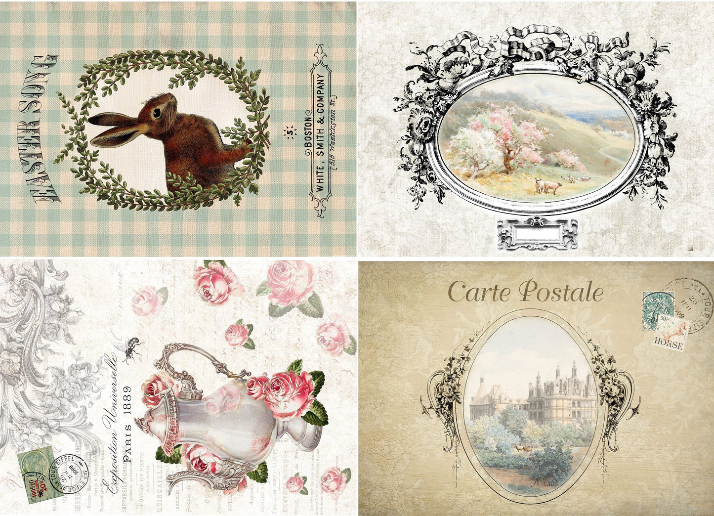 Spring Blocks | Roycycled Decoupage Paper | Roycycled Treasures | Decoupage