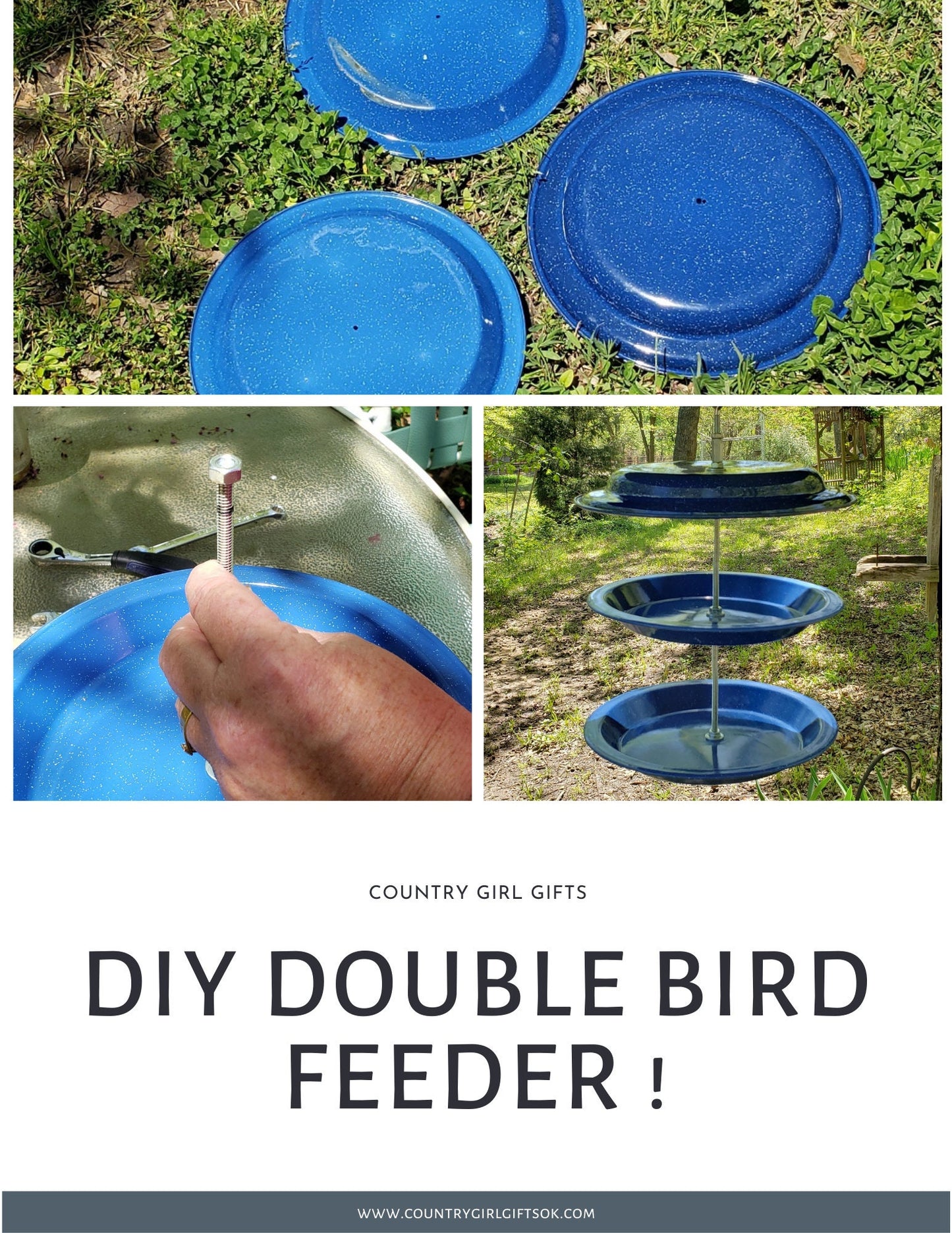 DIY Bird Feeder, Digital Instructions, Double Bird Feeder DIY, Make your own Bird Feeder