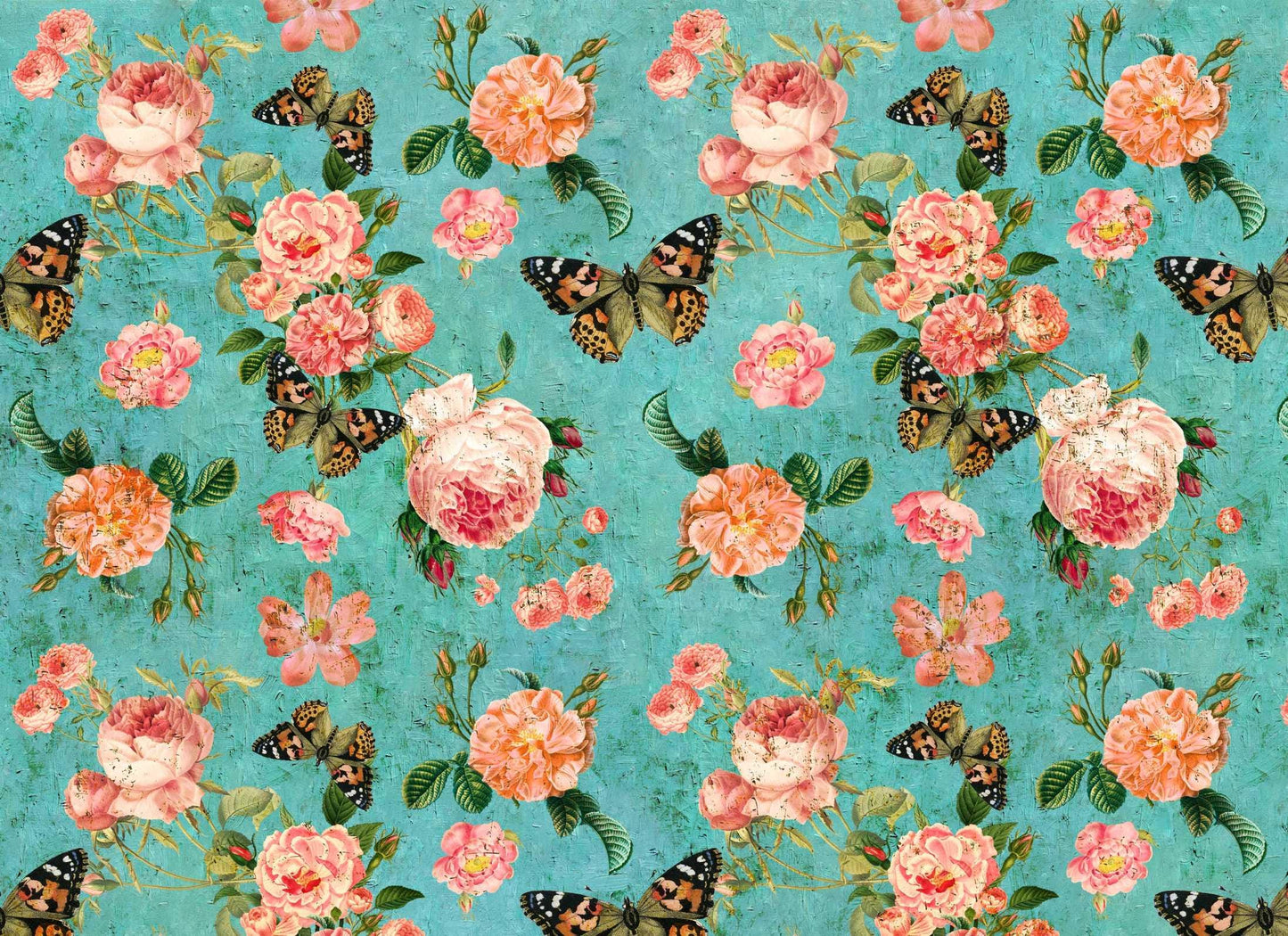 Patina Roses | Roycycled Decoupage Paper | Roycycled Treasures