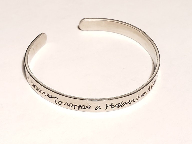 Wedding Gift from son, Mother Gift from Son, Mom of Boys, Mother Bracelet, Bangle Bracelet, Gift for Mom, Wedding Party Gift