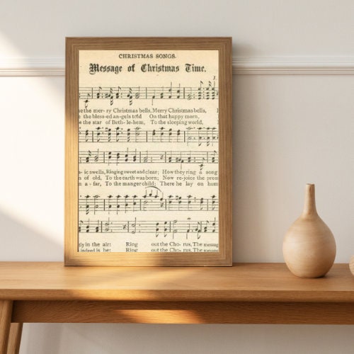 Vintage Printable Music Sheets, Digital Download, Primitive Music Designs