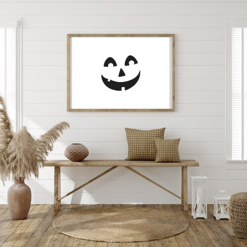 Pumpkin Faces Digital Download, Craft Printable sheet