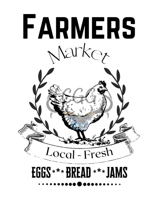 Farmhouse Kitchen Farmers market PNG JPEG digital download Printable Art downloadable Graphics Wall Art