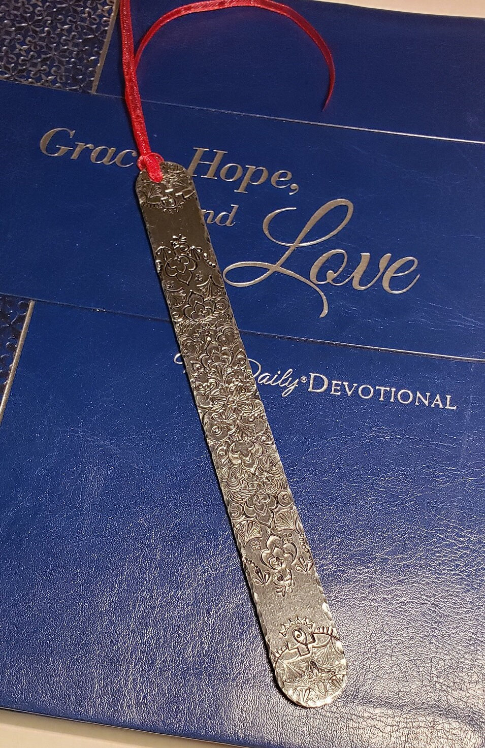 Personalized Bookmark, Metal Bookmark, Custom Bookmark, Hand stamped Bookmark, book lover gift, Aluminum bookmark, Mandala