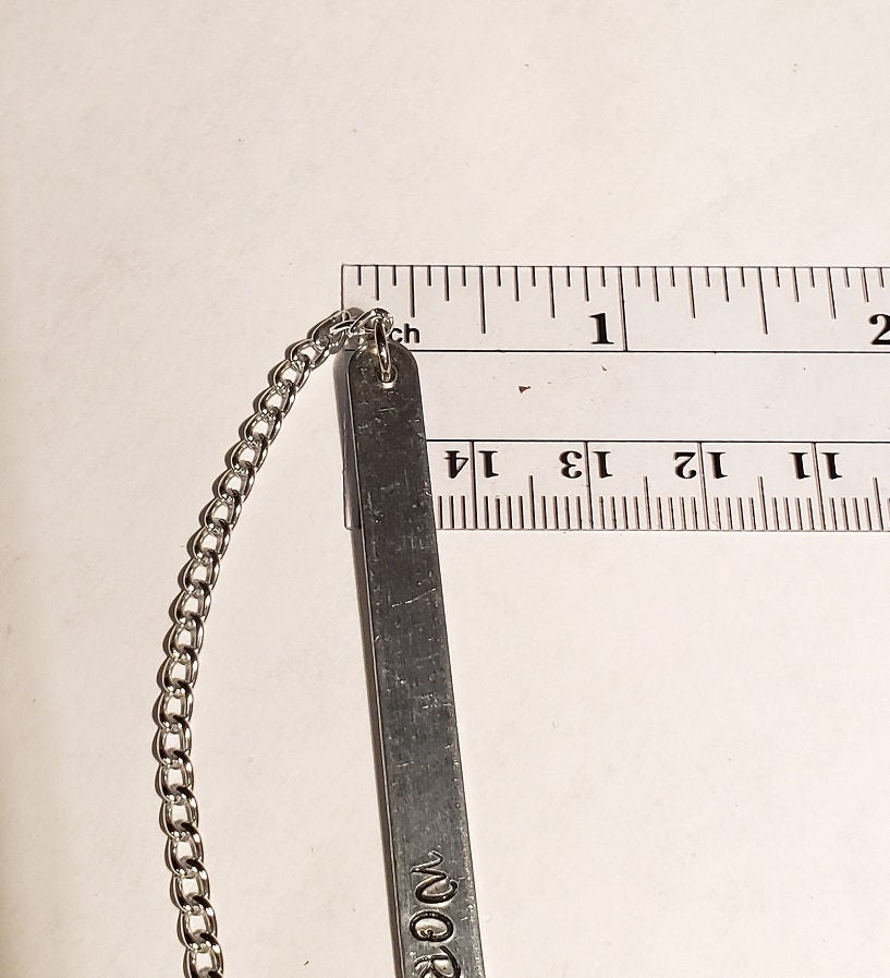 Personalized Bookmark, Metal Bookmark, Custom Bookmark, Hand stamped Bookmark, book lover gift, Aluminum bookmark, Dispatcher