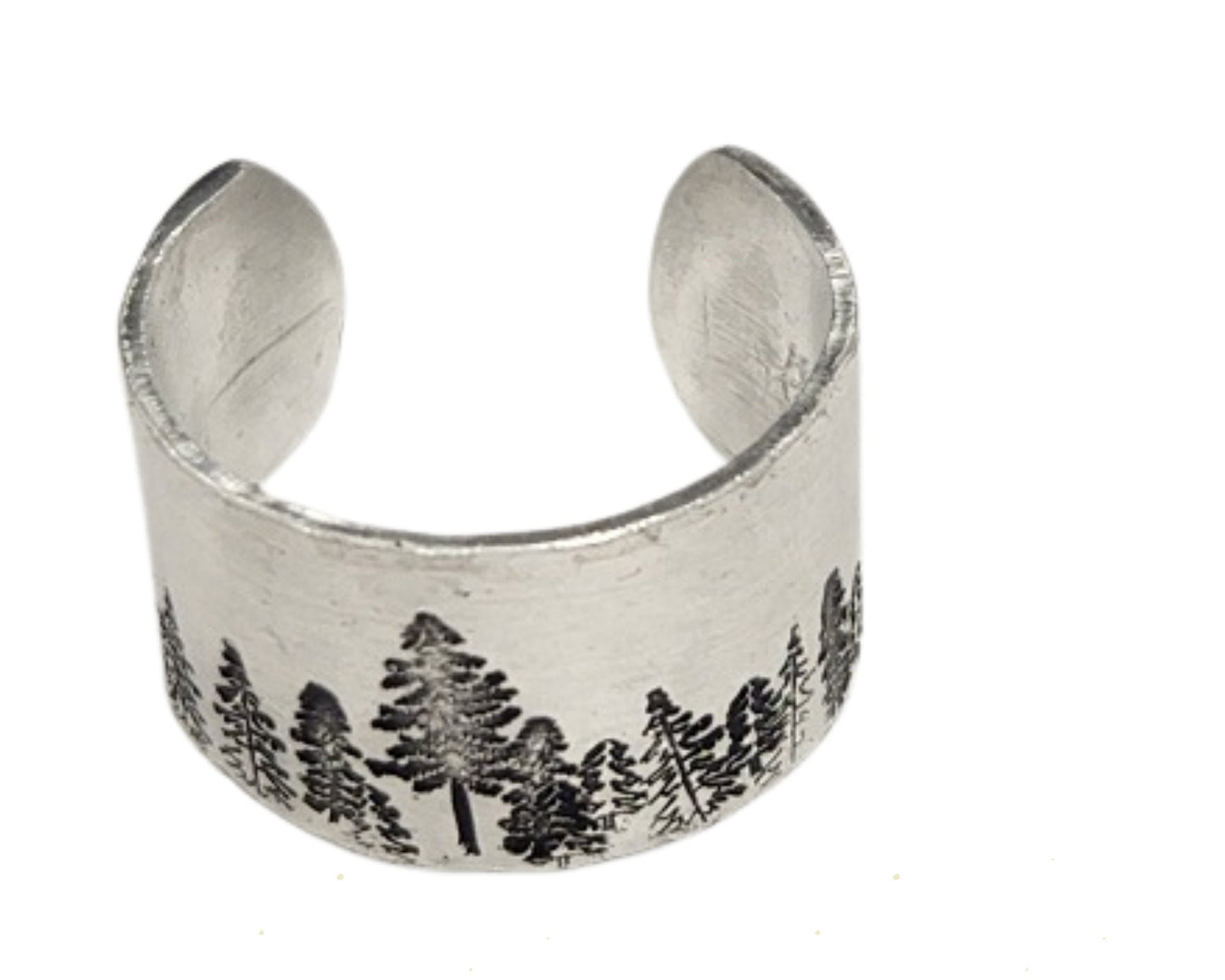 Tree Ring, Forest Ring, Rings For Men Silver, Adjustable Ring, Birthday Gift For Men, Rings for Ladies, Nature Rings, Pine Tree, Evergreen