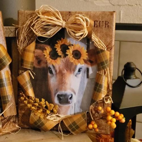 Jersey Cow Digital Download  sheet | Jersey Cow Busted Canva printout