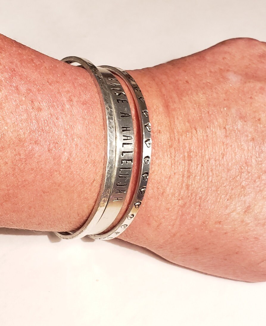Raise A Hallelujah Cuff Bracelet, Cuff Bracelet, Mother's Day Gift, Religious Cuff, Anniversary Gift, Valentine's Gift