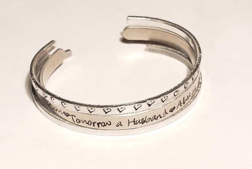 Wedding Gift from son, Mother Gift from Son, Mom of Boys, Mother Bracelet, Bangle Bracelet, Gift for Mom, Wedding Party Gift