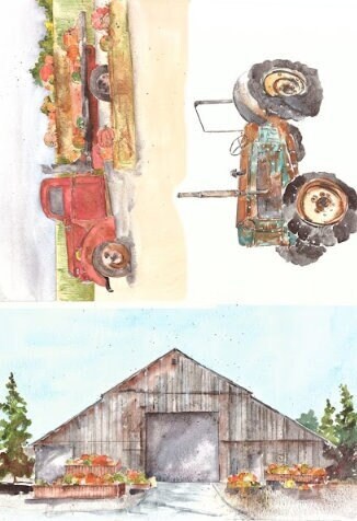 Fall Farm | Roycycled Decoupage Paper | Roycycled Treasures