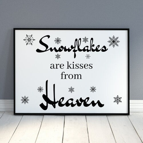 Snowflake from Heaven Printable, Digital Download, Craft printable Designs