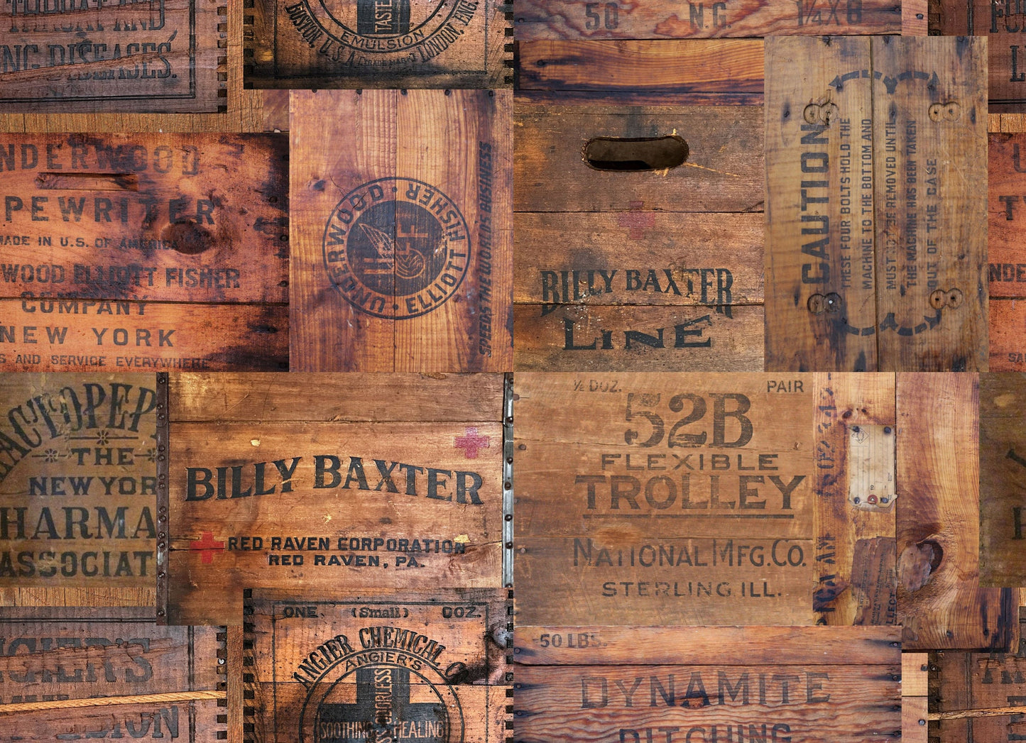 Crate Collage | Roycycled Decoupage Paper | Roycycled Treasures | Decoupage