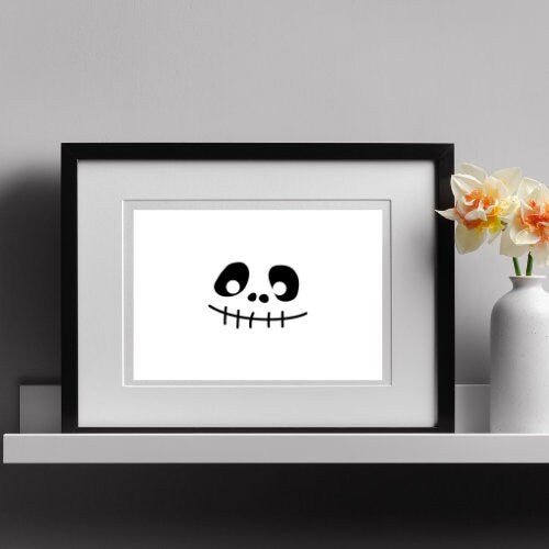 Pumpkin Faces Digital Download, Craft Printable sheet