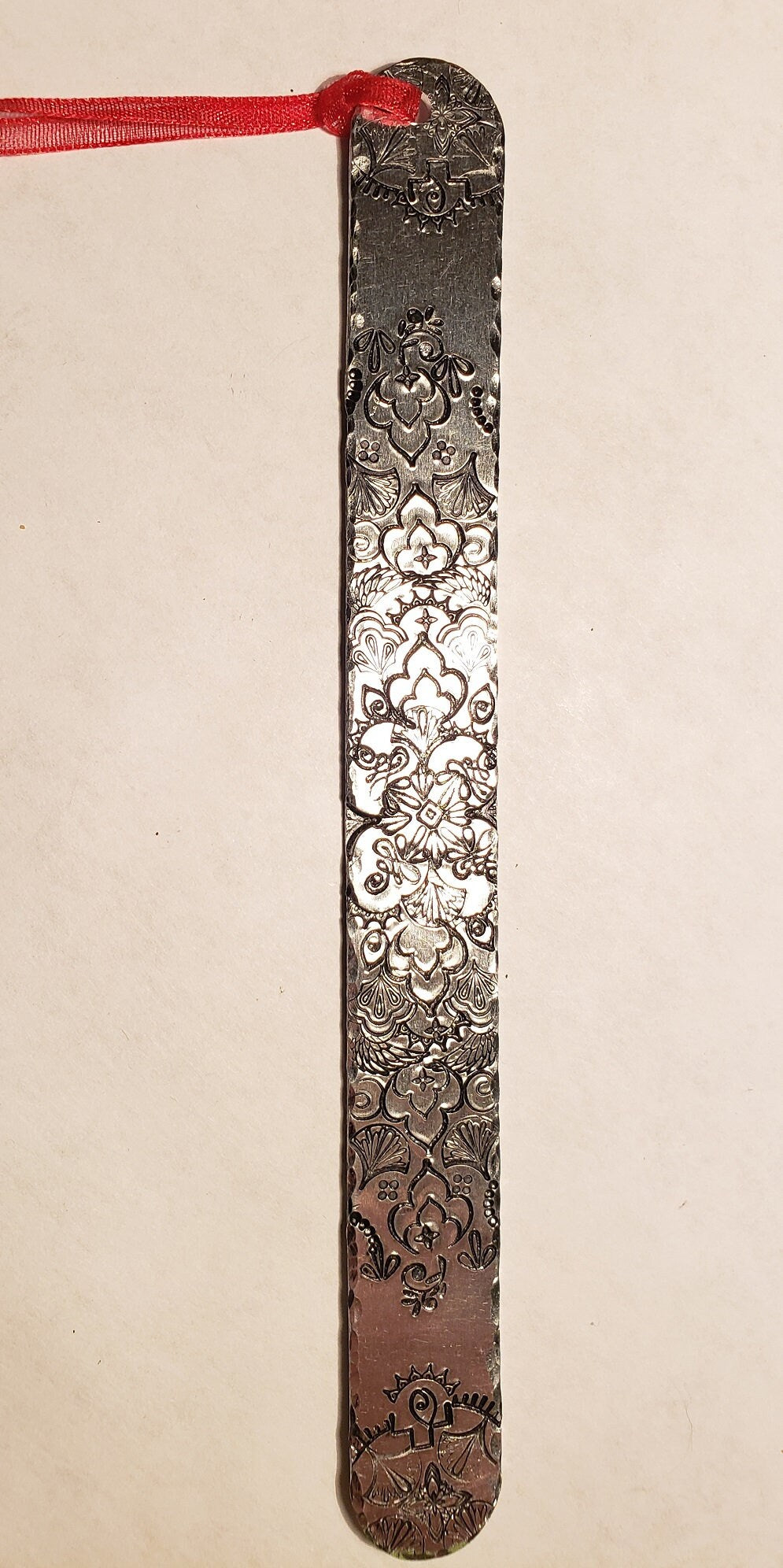 Personalized Bookmark, Metal Bookmark, Custom Bookmark, Hand stamped Bookmark, book lover gift, Aluminum bookmark, Mandala