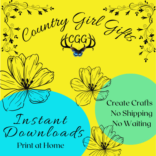 Sunflower Digital Download  sheet | Sunflower Busted Canva printout