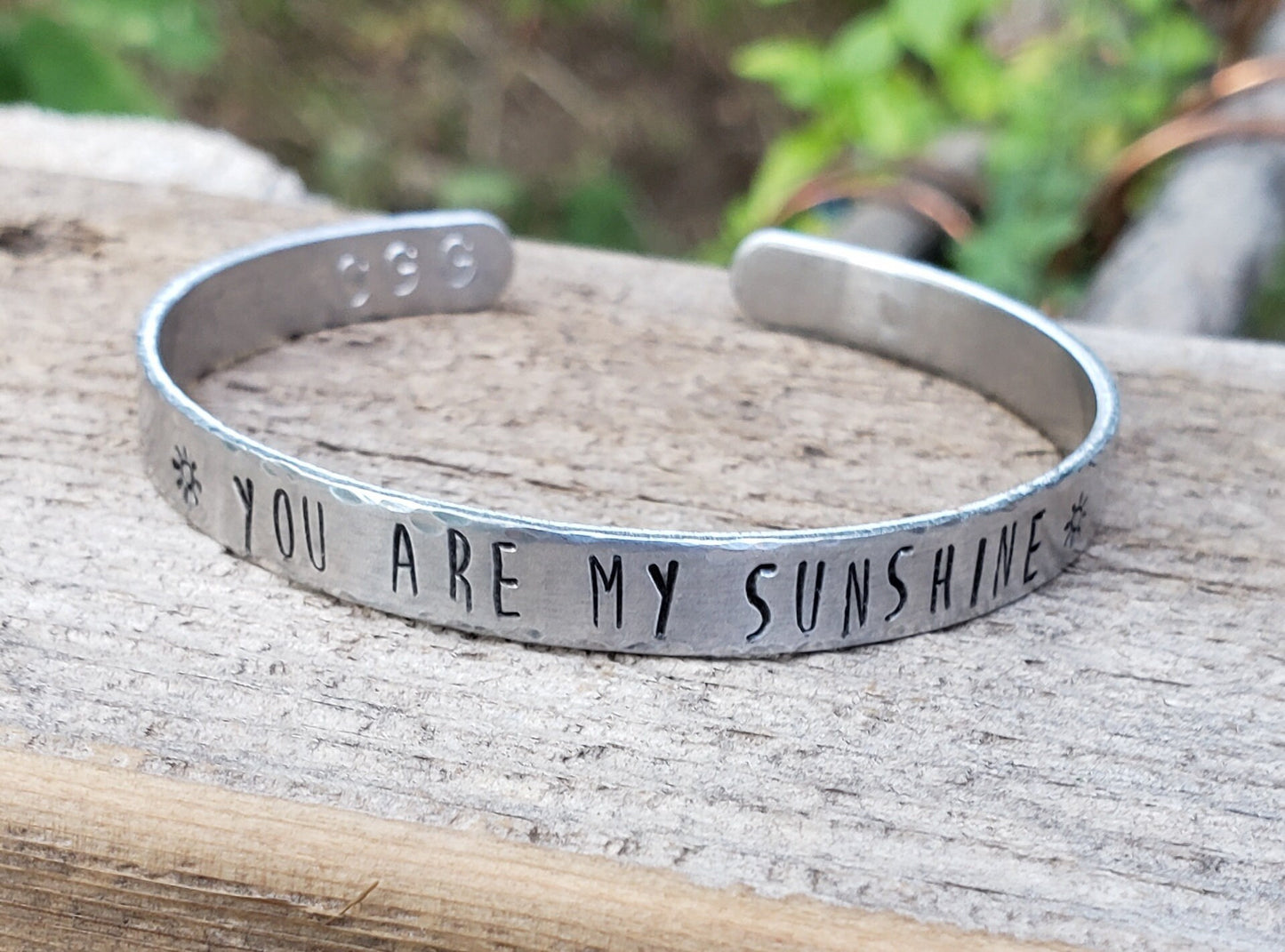 You Are My Sunshine Cuff Bracelet, You Are My Sunshine Jewelry, Mother's Day Gift, Daughter's Gift, Anniversary Gift, Valentine's Gift