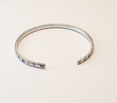 Mothers Day Gift, Heart Jewelry, Mom Bracelet Cuff, Valentine's Gift, Anniversary Gift, Daughter's Gift, Grandmother's Gift