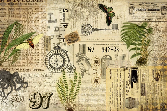 Industrial Masterboard | Roycycled Decoupage Paper | Roycycled Treasures