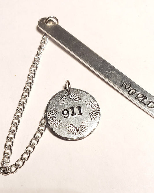 Personalized Bookmark, Metal Bookmark, Custom Bookmark, Hand stamped Bookmark, book lover gift, Aluminum bookmark, Dispatcher