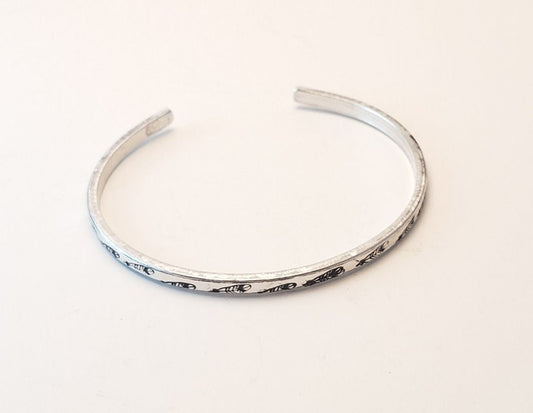 Feather Cuff Bracelet, Mother's Day Gift, Daughter's Gift, Anniversary Gift, Valentine's Gift, Western Style Jewelry, Cute Gift, Mom Gift