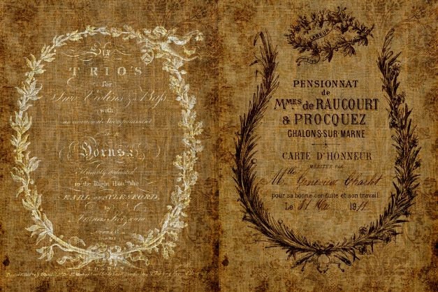 Ephemeral Burlap | Roycycled Decoupage Paper | Roycycled Treasures