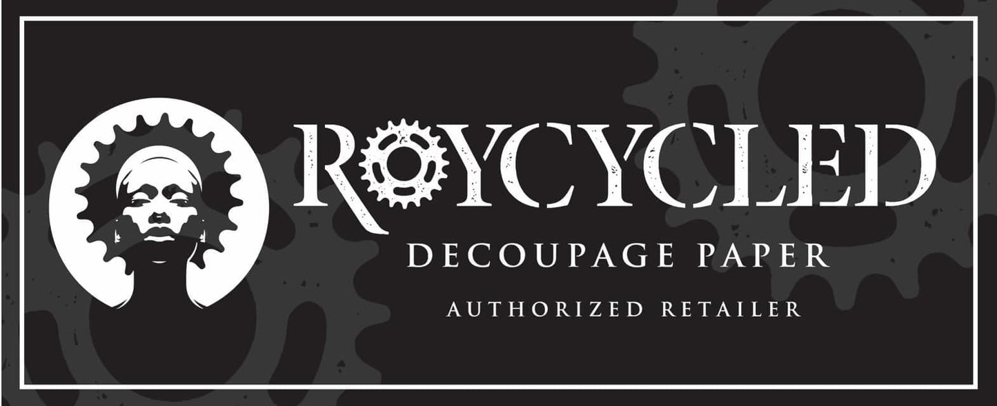 Wood Crate Trolley | Roycycled Decoupage Paper | Roycycled Treasures