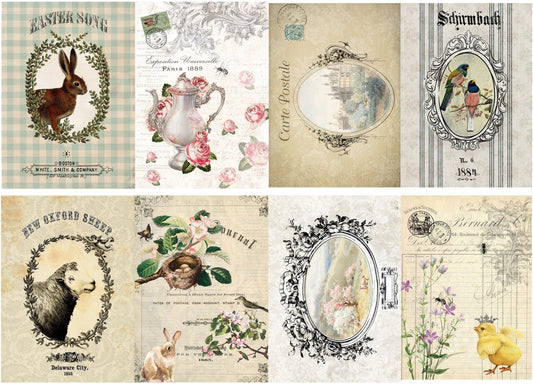 Spring Elements | Roycycled Decoupage Paper | Roycycled Treasures | Decoupage