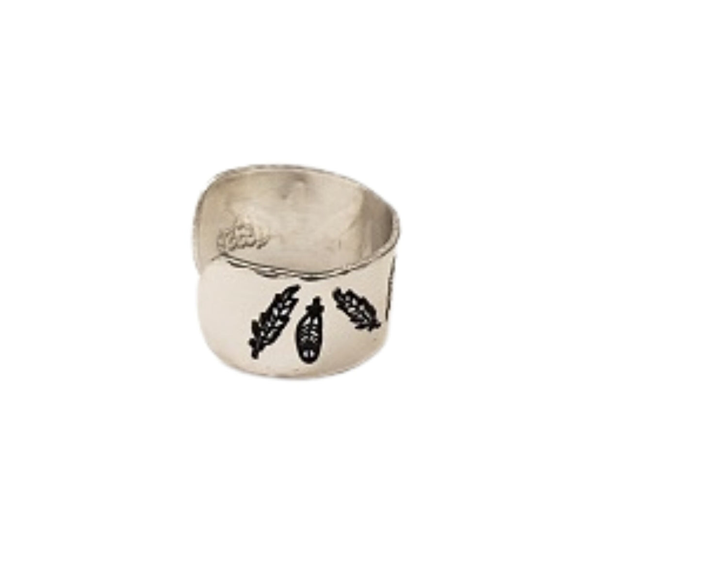 Thumb ring, Feathers style, western fashion, cowgirl style, rodeo style, western wear, cowgirl, cowgirl fashion, mandala Style