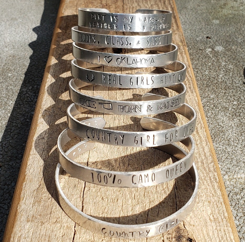 Truck with Hearts Cuff,  Truck Lovers Cuff, Hand Stamped Cuff, Truck/Heart Jewelry, Love Cuff, Valentine Gift