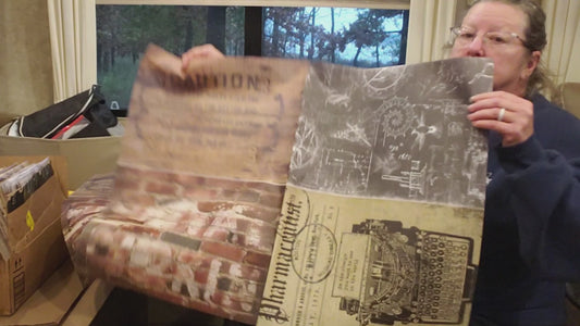 Industrial Project Blocks | Roycycled Decoupage Paper | Roycycled Treasures