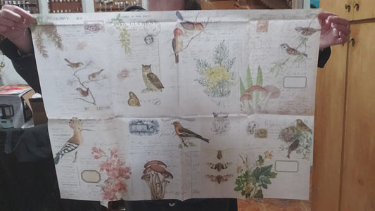 Fall Botanica Blocks | Roycycled Decoupage Paper | Roycycled Treasures