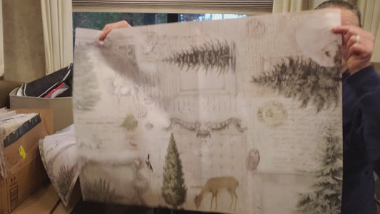 Neutral Christmas Masterboard | Roycycled Decoupage Paper | Roycycled Treasures | Decoupage