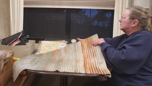 Corrugated Metal Decoupage paper | Roycycled Decoupage Paper