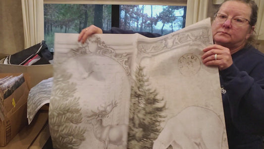 Neutral Christmas Blocks | Roycycled Decoupage Paper | Roycycled Treasures | Decoupage Paper