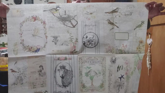 Spring Masterboard | Roycycled Decoupage Paper | Roycycled Treasures | Decoupage
